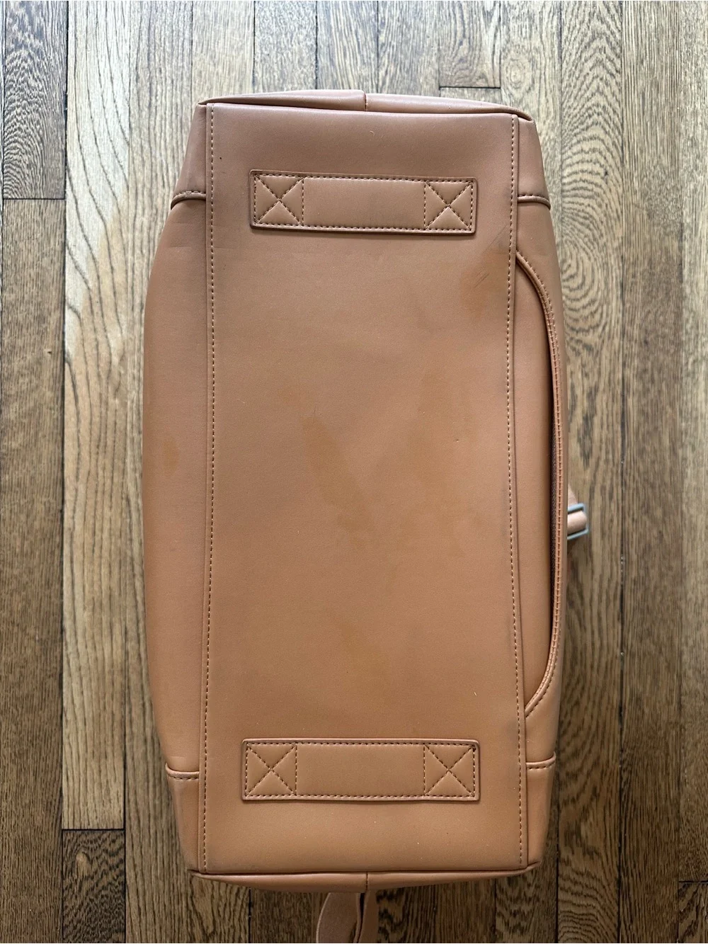 Monos Metro Tan Vegan Leather Duffel with Folio Case